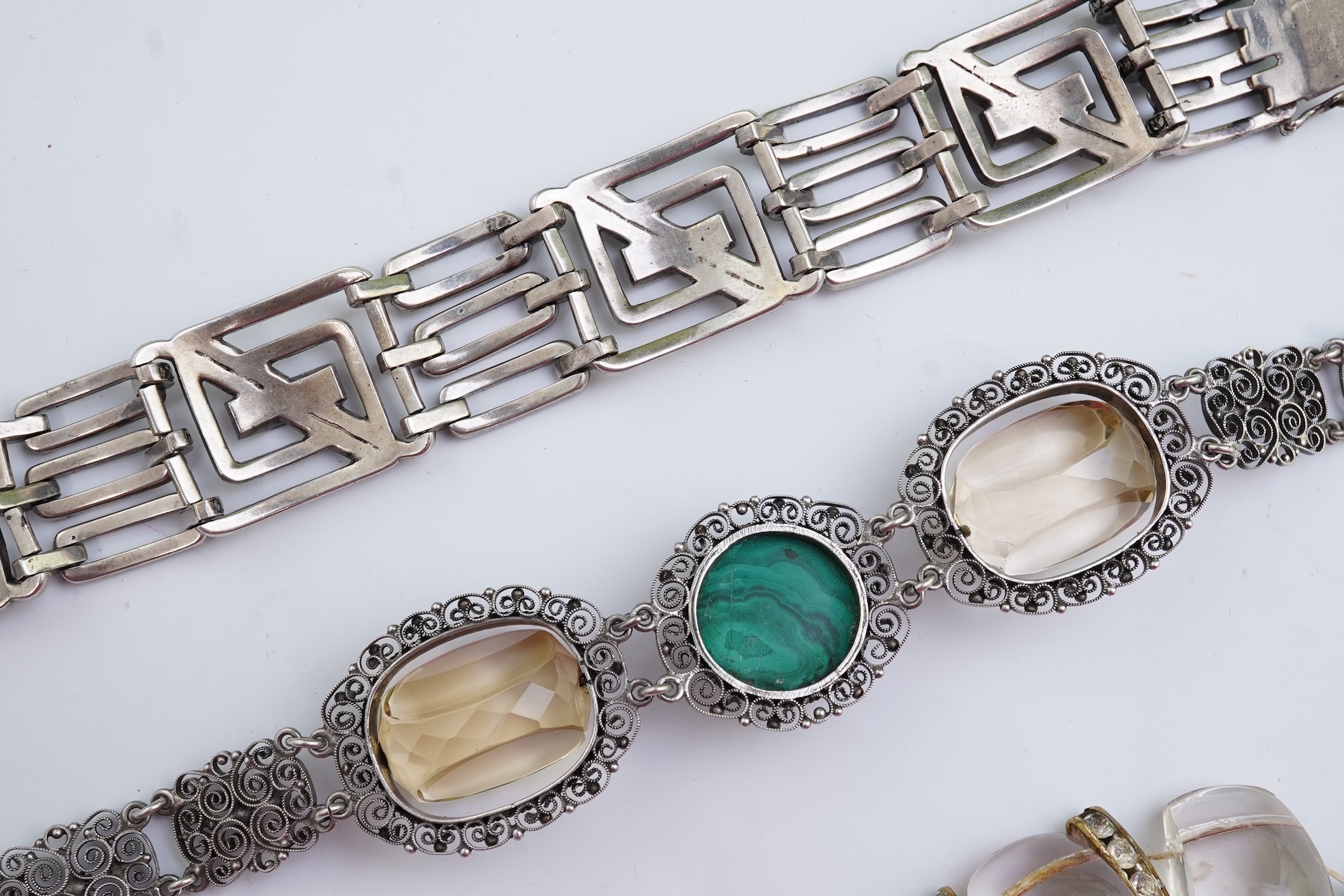 A group of three bracelets